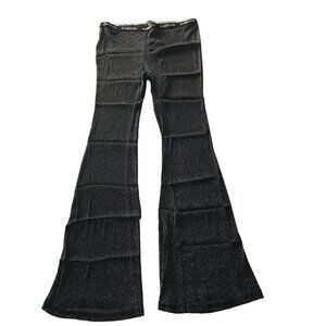 Bebe Leggings Sheer Womens Large Glitter Disco Rave Club Going Out Pants Y2K NYE